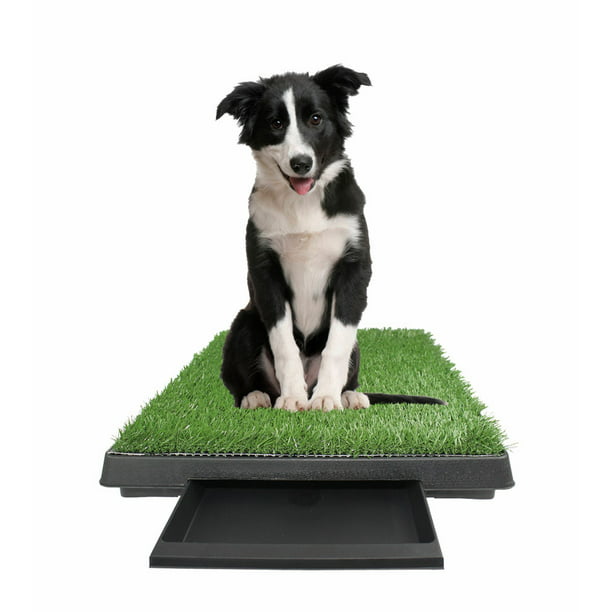 Dog Potty Training Toilet Grass Mat for Puppy and Small Pets Potty Trainer Portable Indoor/Outdoor Use Pet Potty Pad Artificial Grass Bathroom Mat